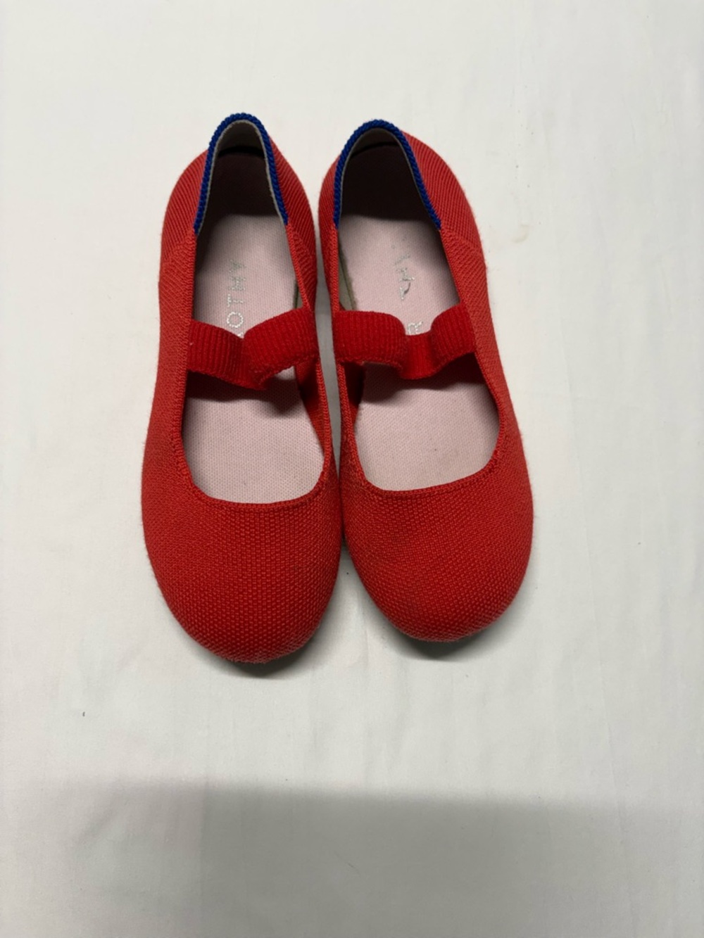 Rothy's Red Knit Mary Jane Slip-On Shoes for Kids